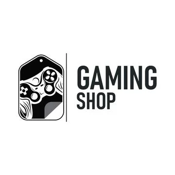 Game console logo concept design game tool pro player silhouette symbol mod.. 스톡 일러스트