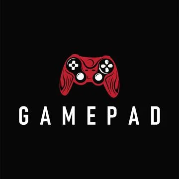 Game console logo concept design game tool pro player silhouette symbol mod.. 스톡 일러스트