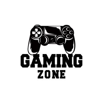 Game Console Logo, Gamer Design Gamepad Illustration Symbol Template Stock Illustration