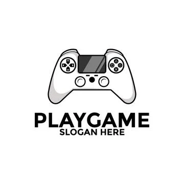 Game console logo vector, Gaming logo with game pad logo design template, g.. Stock Illustration