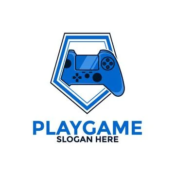 Game console logo vector, Gaming logo with game pad logo design template, g.. Stock Illustration