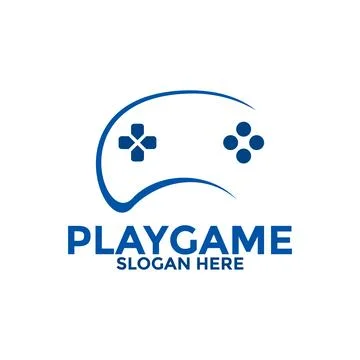 Game console logo vector, Gaming logo with game pad logo design template, g.. Stock Illustration