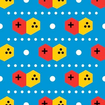 Game console pattern Stock Illustration