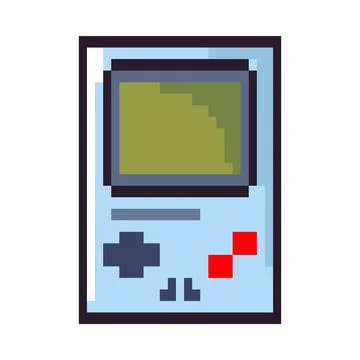 Game console pixel art 스톡 일러스트