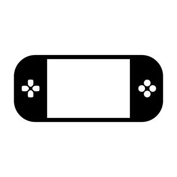 Game console vector icon on white background Stock Illustration