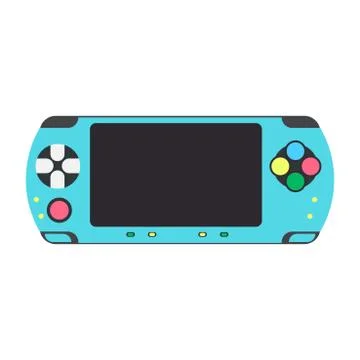 Game console video gaming vector icon controller. Technology joystick compute Illustrazione stock