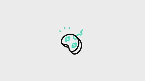 Game Controller Animated Icon Stock Footage 320225713