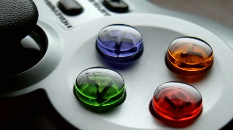 Game controller clousup Vídeo Stock 43196362