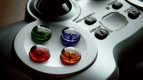 Game controller clousup 動画素材 43196405