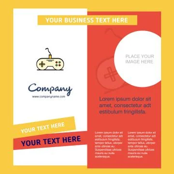 Game controller  Company Brochure Template. Vector Busienss Template Illustrazione stock