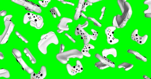 Game Controller falling slow motion Stock Footage 251764895