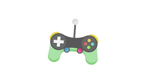 A game controller featuring a prominent cross symbol on its surface. Stock Footage 332540883