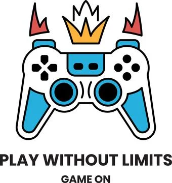 A game controller with a fire symbol on it Stock Illustration