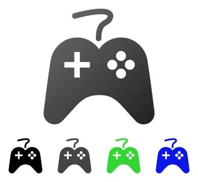 Game Controller Flat Gradient Icon イラスト素材