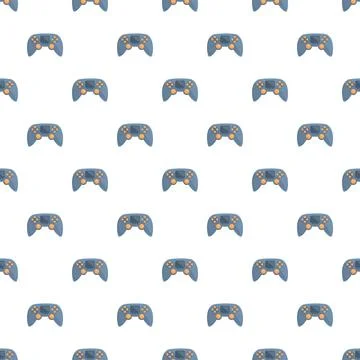 Game controller gamepad seamless pattern background design Stock Illustration