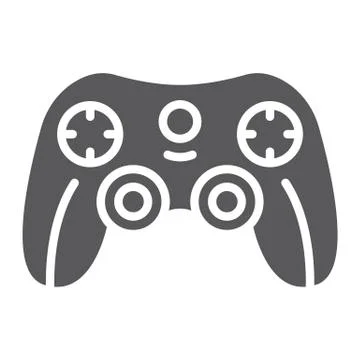 Game controller glyph icon, game and play, joystick sign, vector graphics, a 스톡 일러스트