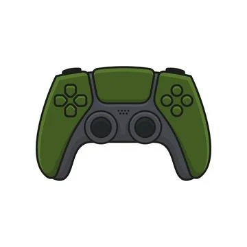 Game Controller. Green Joystick Icon. Gamepad for Game Console. Vector 스톡 일러스트