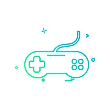 Game controller icon design vector Illustrazione stock