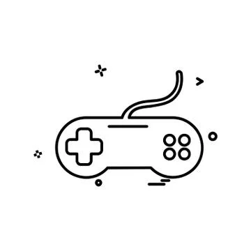 Game controller icon design vector Illustrazione stock