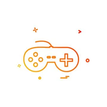 Game controller icon design vector Illustrazione stock