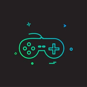 Game controller icon design vector Stock Illustration