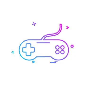 Game controller icon design vector Illustrazione stock