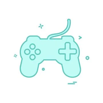 Game controller icon design vector Illustrazione stock