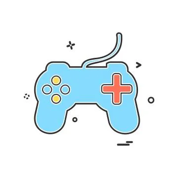 Game controller icon design vector Stock Illustration