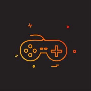 Game controller icon design vector Illustrazione stock
