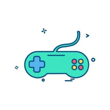 Game controller icon design vector Illustrazione stock