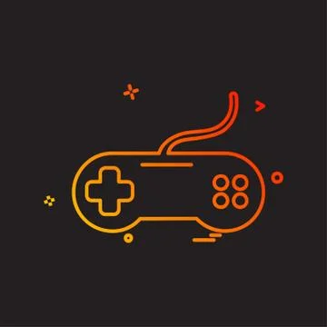 Game controller icon design vector Illustrazione stock
