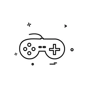 Game controller icon design vector Illustrazione stock