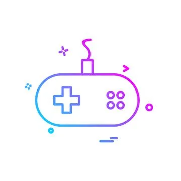 Game controller icon design vector Stock Illustration