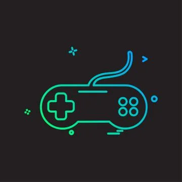 Game controller icon design vector Stock Illustration