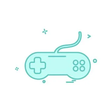 Game controller icon design vector Illustrazione stock
