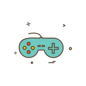Game controller icon design vector Stock Illustration
