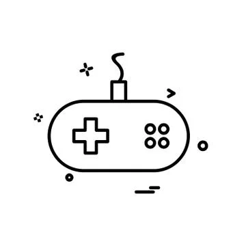 Game controller icon design vector Illustrazione stock