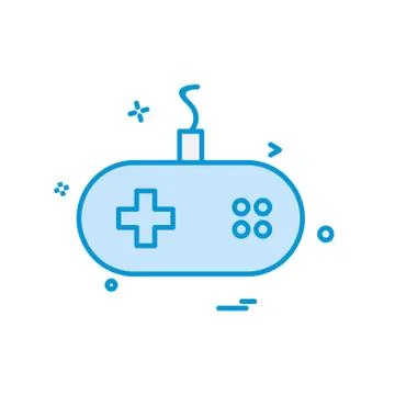 Game controller icon design vector 스톡 일러스트
