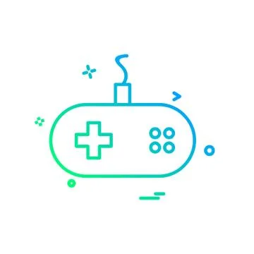 Game controller icon design vector Stock Illustration