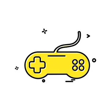 Game controller icon design vector Stockillustratie