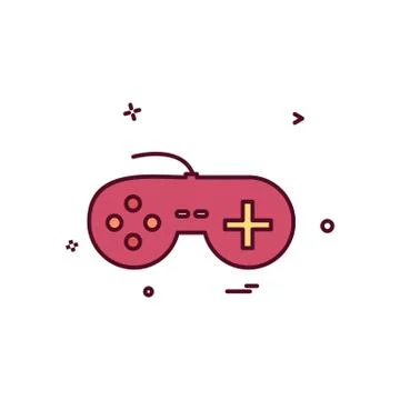 Game controller icon design vector 스톡 일러스트