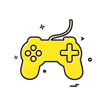 Game controller icon design vector Stockillustratie