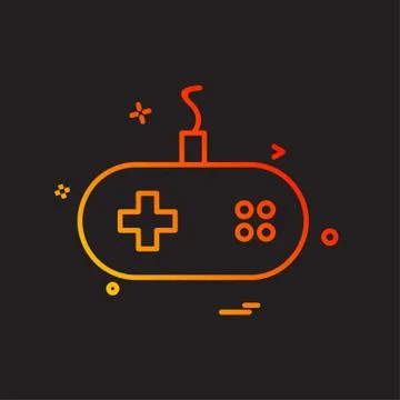 Game controller icon design vector Stockillustratie