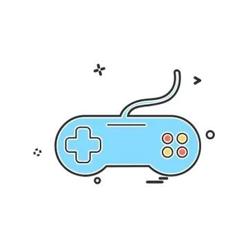 Game controller icon design vector Stockillustratie