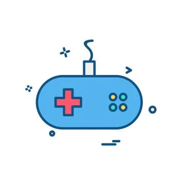 Game controller icon design vector Illustrazione stock