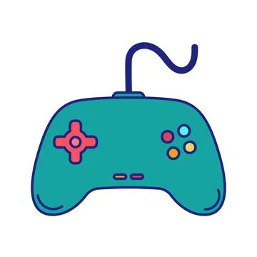 Game Controller Icon Flat Design Vector Stock Illustration