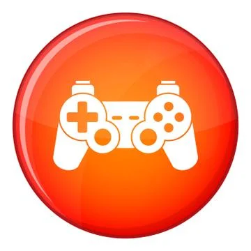 Game controller icon, flat style Stock Illustration