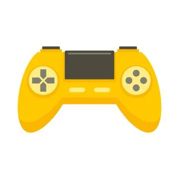 Game controller icon, flat style Stock Illustration