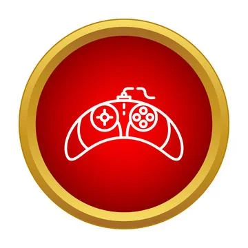 Game controller icon illustrating electronic gaming concept Stock Illustration