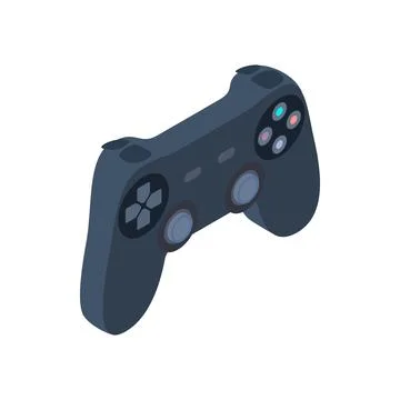 Game controller icon, isometric 3d style Stock Illustration